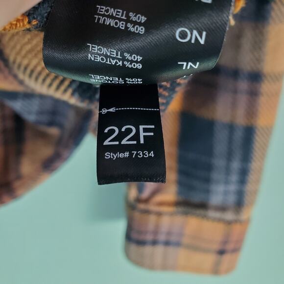 Kuhl Mens Disordr Flannel Shirt Long Sleeve Button Down Size XXLarge - Picture 10 of 10